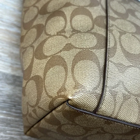 Coach Brown Signature Tote Bag - Picture 7 of 10